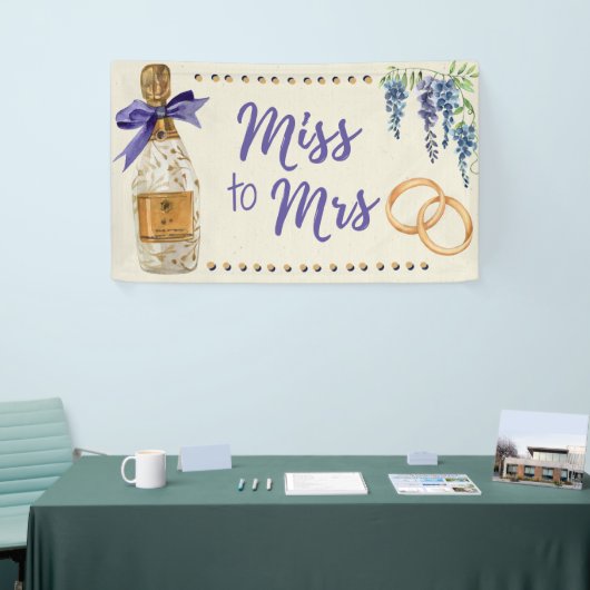 ミスからミセスへ ブライダルシャワーデコバナー 横断幕 (トレードショー)