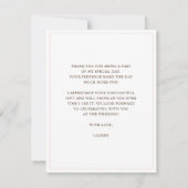 ミスからミセスへ ブライダルシャワー フラット サンキューカード (裏面)
