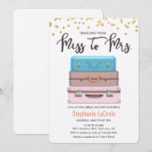 ミスからミセスへ ブライダルシャワー 招待状 (正面/裏面)
