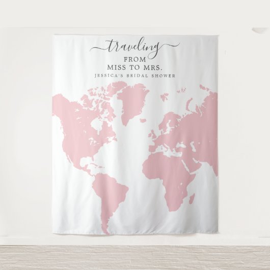 ミスからミセスへ ブライダル背景 タペストリー (正面)