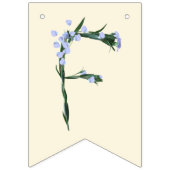 ミスからミセスへ - ボヘミアンフラワーズ バンティングフラッグ (第1の旗)