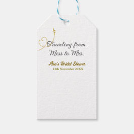 ミスからミセスへ 名前を添えての結婚前お茶会 ギフトタグ