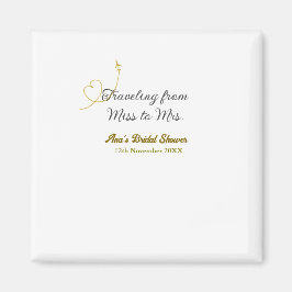ミスからミセスへ　名前を添えての結婚前お茶会 マグネット