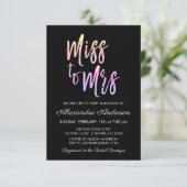 ミスからミセス パープル ピンク ブライズパーティー 招待状 (スタンド正面)