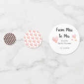 ミスからミセス ブラック&ホワイト ブライダルシャワー コンフェッティ (裏面)