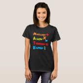 ミスは考える数学の数学を起こす Tシャツ (正面フル)