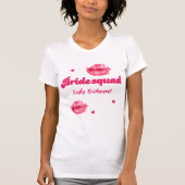 ミスをキスしてバイバイ ブライズメイドパーティー ブライズメイドTシャツ Tシャツ (正面)