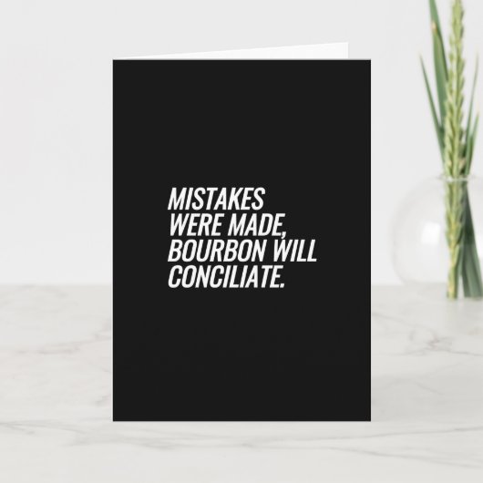 ミスを犯したバーボンは融和する カード (正面)