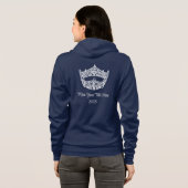 ミスアメリカ・ページェントスタイルの王冠フーディー パーカ (裏面フル)