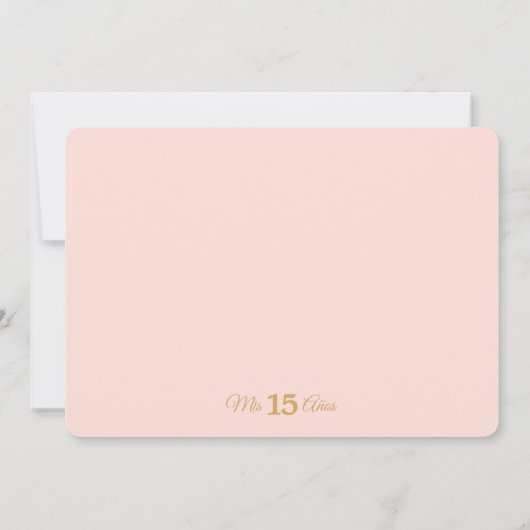 ミスカインスアニョスインビタシオンデキンセアニラロサダ 招待状 (裏面)