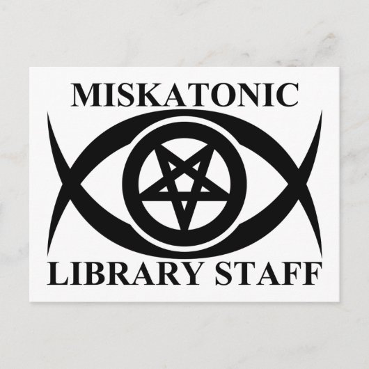 ミスカトニック図書館スタッフ ポストカード (正面)