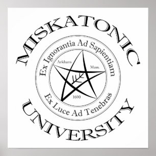 ミスカトニック大学キャンバスプリント ポスター