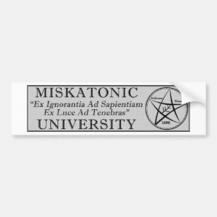 ミスカトニック大学バンパーシール バンパーステッカー