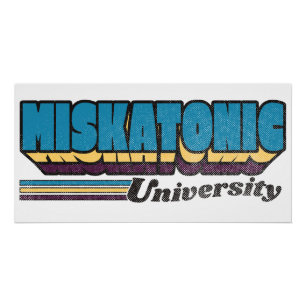 ミスカトニック大学レトロラベル ポスター