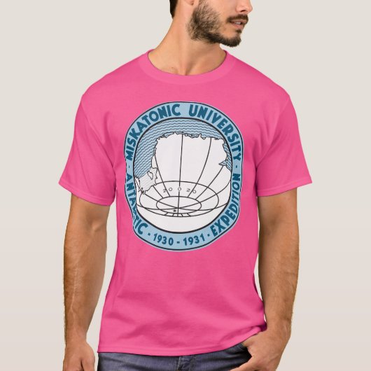 ミスカトニック大学南極探検隊ロゴ Tシャツ (正面)