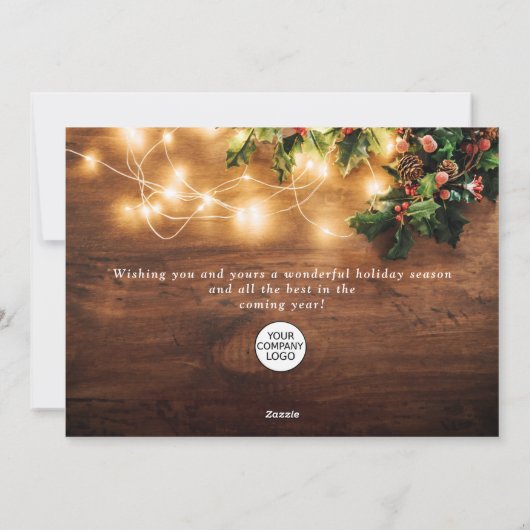 ミスタルトウ枝のクリ素朴ス企業のマス シーズンカード (裏面)