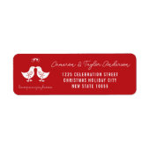 ミスタルトーキスをするチクスホリデイ差出人住所 ラベル (正面)