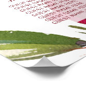 ミスタルトーマナーウィンターウェディングテーブルシーティングチャート ポスター (角)