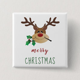ミスタントウが入ったかわいいマンガのトナカイ 缶バッジ