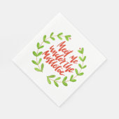 ミスタントウの下で私に会う – クリスマスリース スタンダードランチョンナプキン (角)