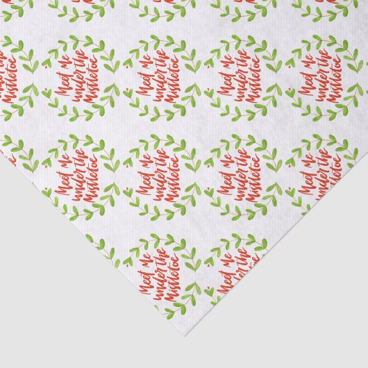 ミスタントウの下で私に会う – クリスマスリース 薄葉紙 (詳細)