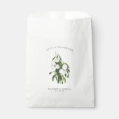 ミスタントウインターグリーンリー結婚式の引き出物バッグ フェイバーバッグ (正面)