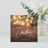 ミスタントウ枝素朴クリスマスグリーティングウッド シーズンカード (スタンド正面)