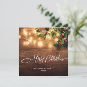ミスタントウ枝素朴クリスマスグリーティングウッド シーズンカード (スタンド正面)