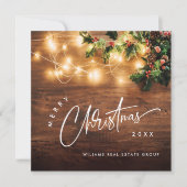 ミスタントウ素朴ブランチ企業のクリスマスウッド シーズンカード (正面)