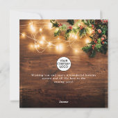 ミスタントウ素朴ブランチ企業のクリスマスウッド シーズンカード (裏面)