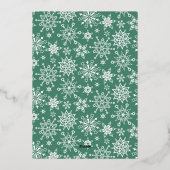 ミスタントウ輝くクリスマスグリーティングシルバー 箔シーズンカード (裏面)