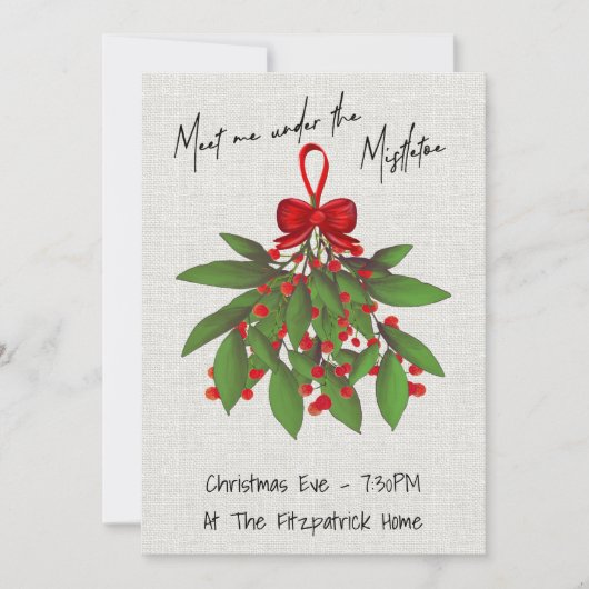 ミスタントクリスマスにロマンチックに出会う シーズンカード (正面)