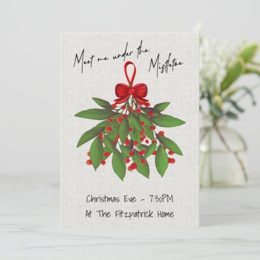 ミスタントクリスマスにロマンチックに出会う シーズンカード (スタンド正面)