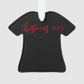 ミスタントクリスマスのセーターの下で私を引っ張る オーナメント (裏面)