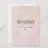 ミスタントクリスマスカーミニマルドモダン絵を描ズ 招待状 (裏面)