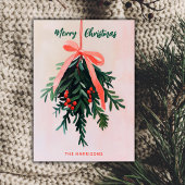 ミスタントクリスマスカーミニマルドモダン絵を描ズ 招待状