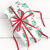 ミスタントパタン手描きクリスマスウォーター色 ラッピングペーパーシート