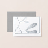 ミスタントフォイルのクリスマスカード – 季節の挨拶 箔カード (裏面封筒付き)