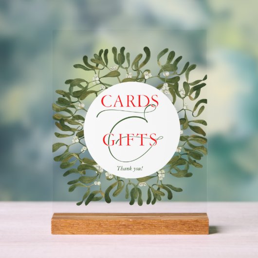 ミスタントフレームスクリプトウェディングカードとギフト アクリルサイン (ニュートラル)