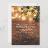 ミスタントブランチ素朴クリスマスグリーティング シーズンカード (裏面)