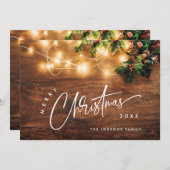 ミスタントブランチ素朴クリスマスグリーティング シーズンカード (正面/裏面)