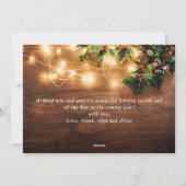 ミスタントブランチ素朴クリスマスグリーティング シーズンカード (裏面)