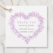 ミスタントラインアートパープル結婚グレイ感謝していズユー フェイバータグ (正面)