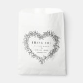 ミスタントライン結婚アート白黒の感謝していユーザ フェイバーバッグ (正面)