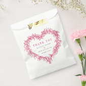 ミスタントライン結婚アート赤感謝してい白君 フェイバーバッグ (封をした状態)