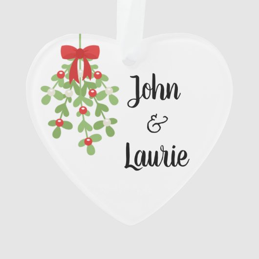 ミスタントロマンチックなクリスマスの下で私に会う オーナメント (裏面)