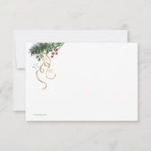 ミスタントーとパインクリスマスカード 招待状 (裏面)