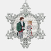 ミスタントーの下で – Jane Austen スノーフレークピューターオーナメント (正面)