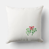 ミスタントーの名前と名前の年フェスティバル赤い緑のキス クッション (裏面)