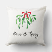 ミスタントーの名前と名前の年フェスティバル赤い緑のキス クッション (正面)